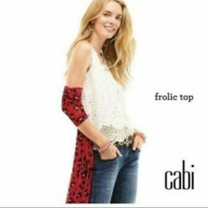 CAbi #5723 Frolic Top Size Medium